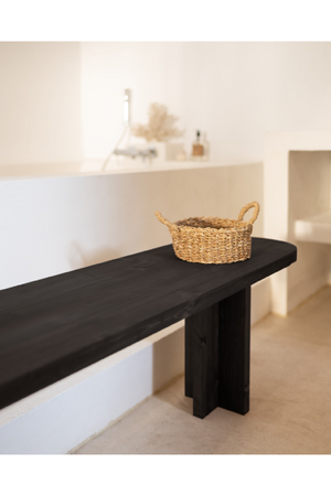 Oval Solid Wood Bench | Decowood Tokyo | Oroa.com