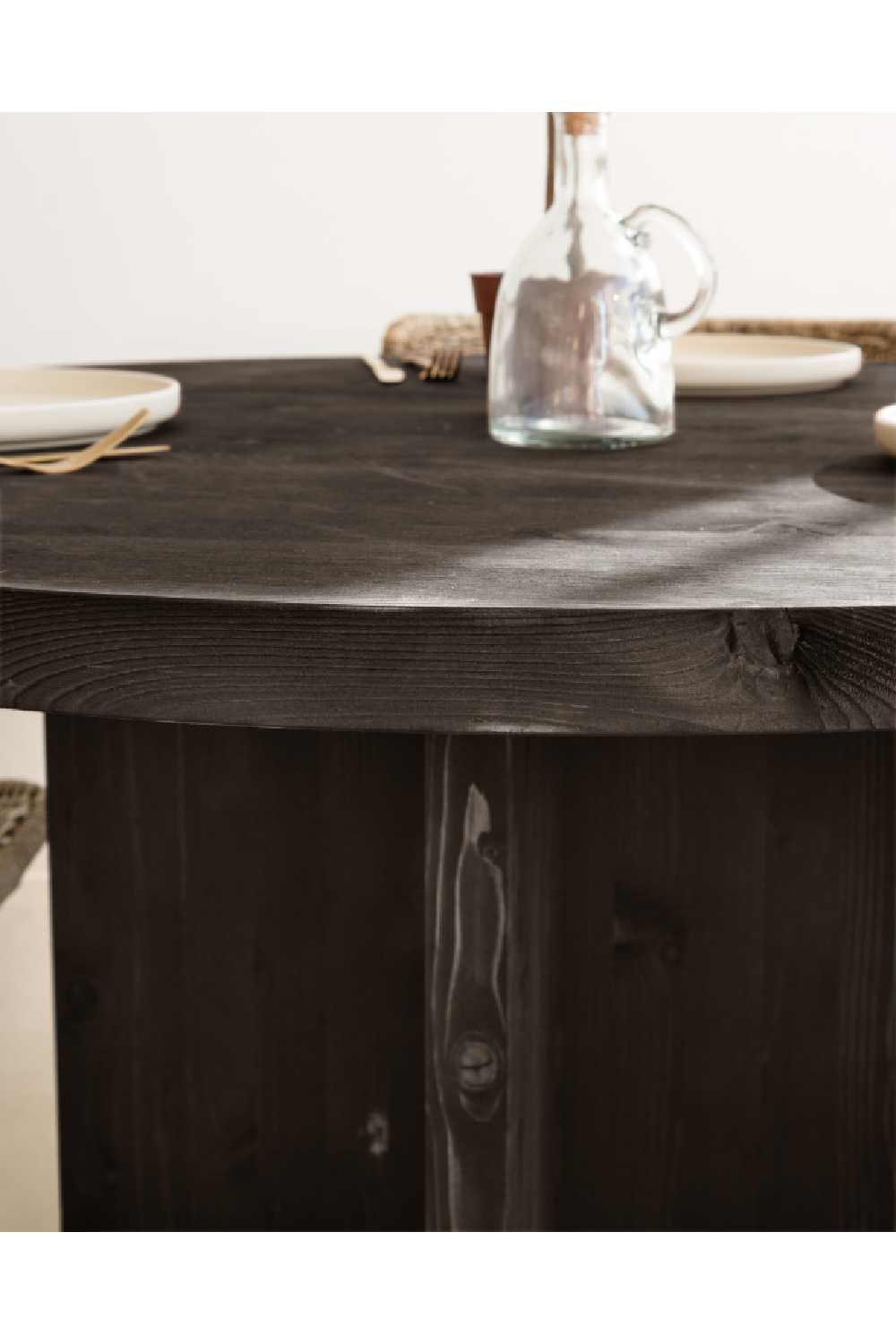 Japandi Round Dining Table | Decowood Tokyo | Oroa.com