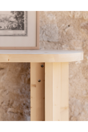 Japandi Oval Console Table | Decowood Tokyo | Oroa.com