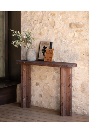 Japandi Oval Console Table | Decowood Tokyo | Oroa.com