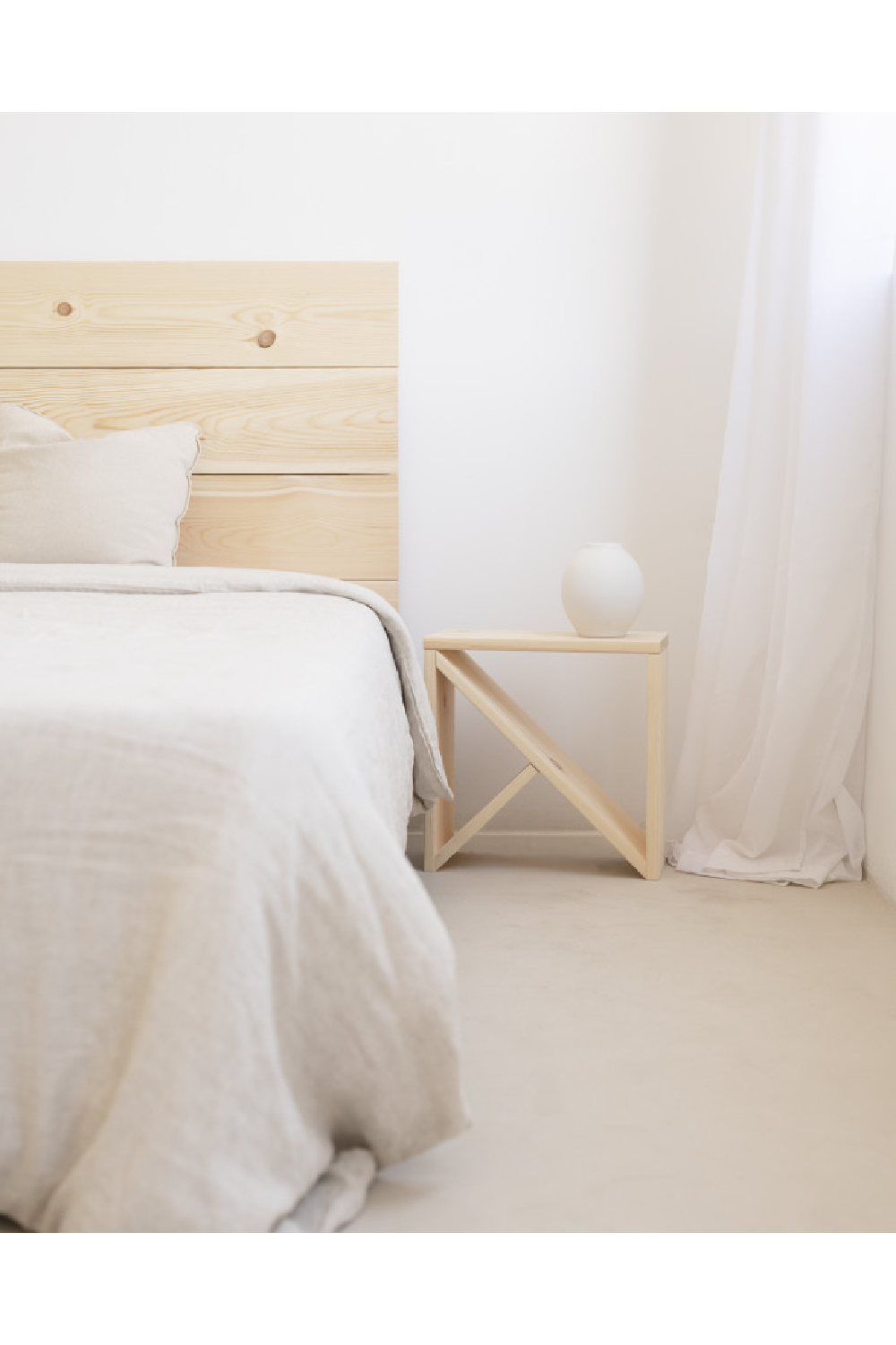 Solid Pine Side Tables (2) | Decowood Stoke | OROA.com