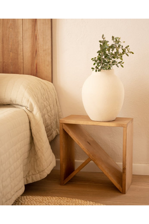 Solid Pine Side Tables (2) | Decowood Stoke | OROA.com