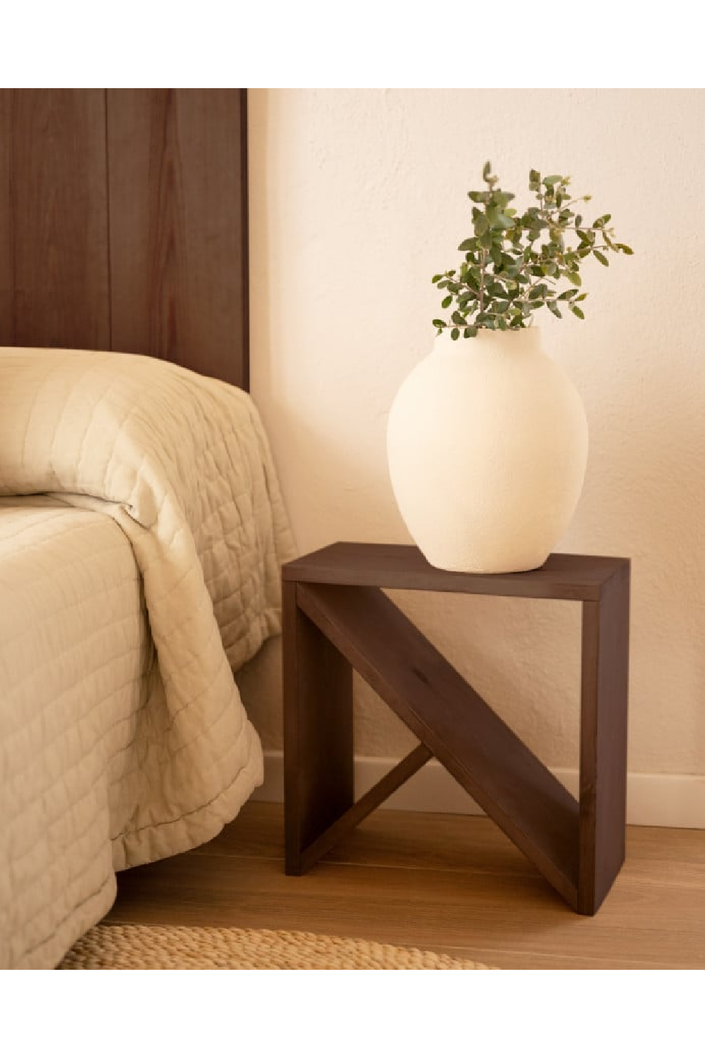 Solid Pine Side Table | Decowood Stoke | OROA.com