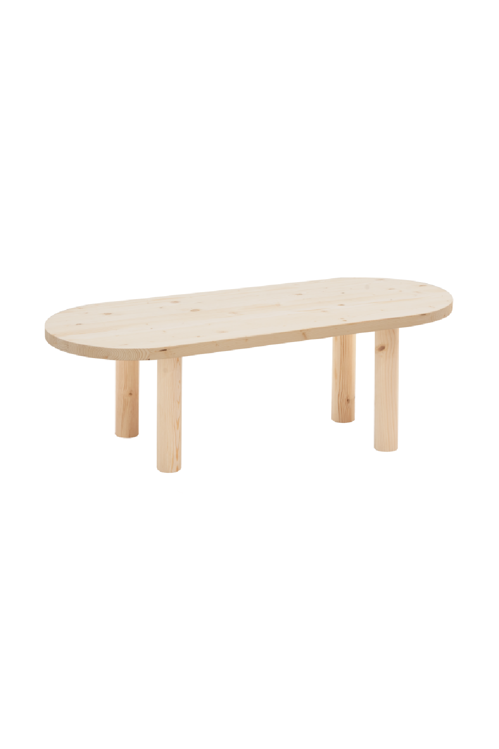 Tinted Wood Oval Coffee Table | Decowood Gina | Oroa.com