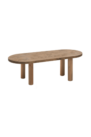 Tinted Wood Oval Coffee Table | Decowood Gina | Oroa.com