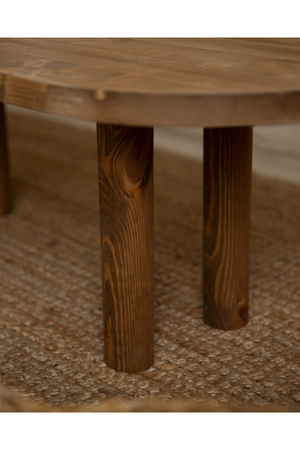 Tinted Wood Oval Coffee Table | Decowood Gina | Oroa.com