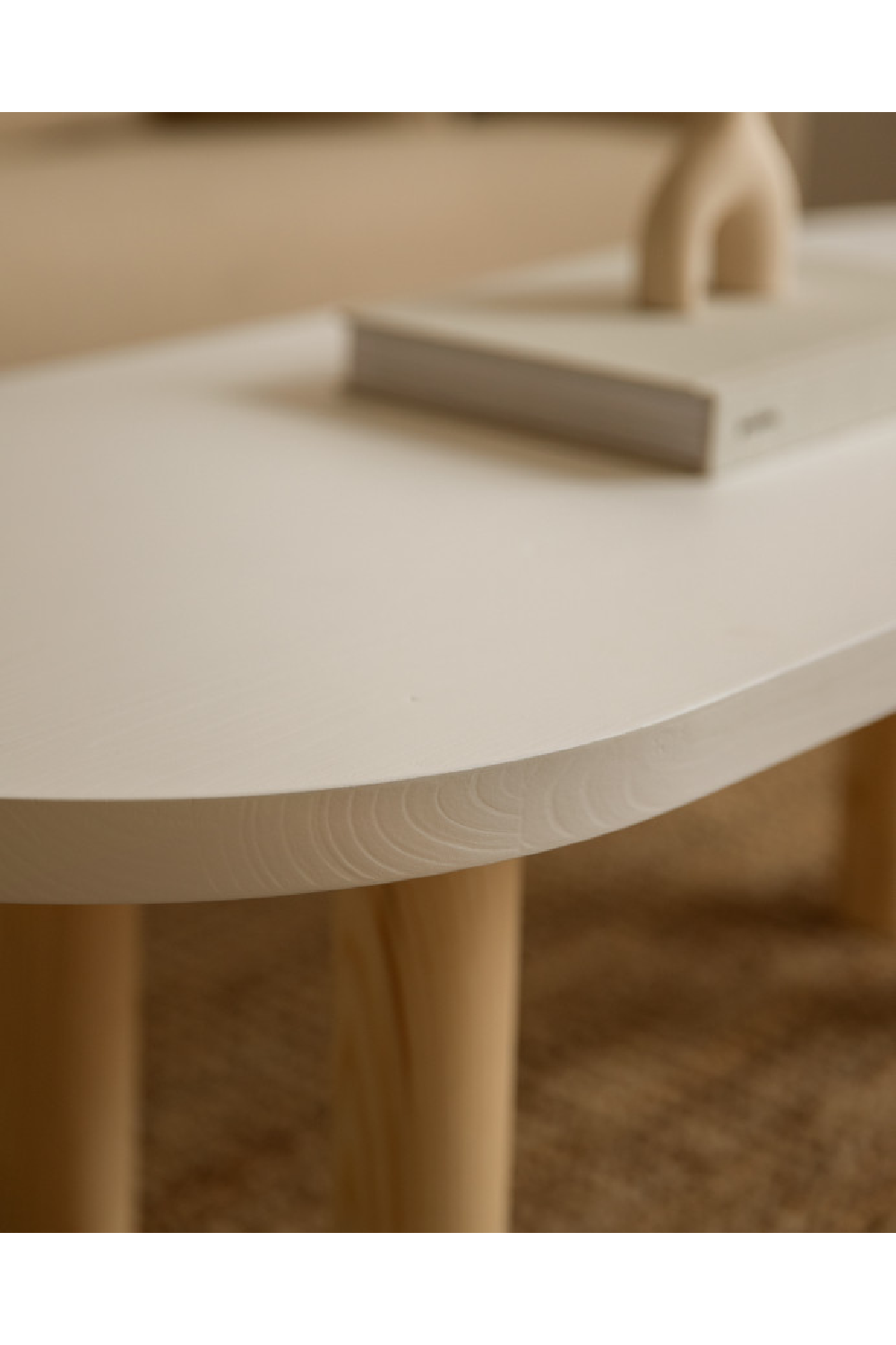 Tinted Wood Oval Coffee Table | Decowood Gina | Oroa.com