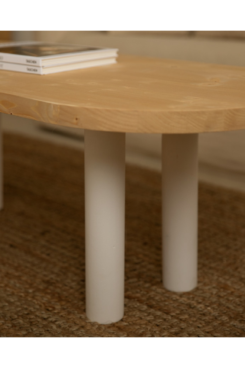 Tinted Wood Oval Coffee Table | Decowood Gina | Oroa.com