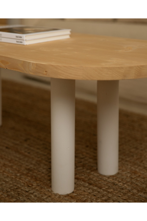 Tinted Wood Oval Coffee Table | Decowood Gina | Oroa.com