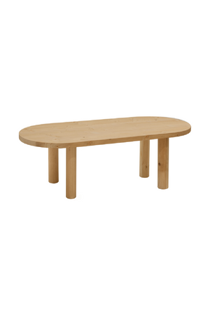 Tinted Wood Oval Coffee Table | Decowood Gina | Oroa.com