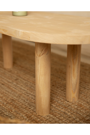 Tinted Wood Oval Coffee Table | Decowood Gina | Oroa.com