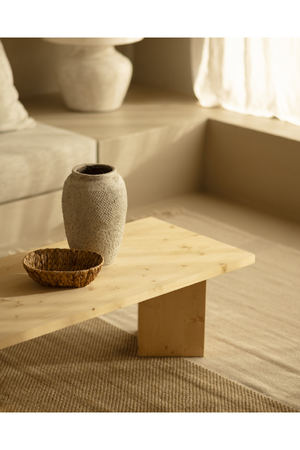 Rectangular Fir Wood Coffee Table | Decowood Kyoto | Oroa.com