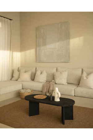 Oval Wood Coffee Table | Decowood Osaka | Oroa.com