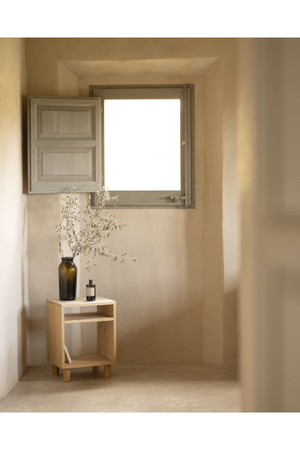 Minimalist Wooden Nightstand | Decowood Hera | Oroa.com