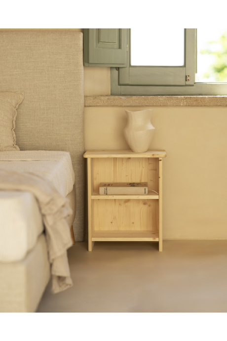 Wooden Open Compartment Nightstand | Decowood Ion | Oroa.com