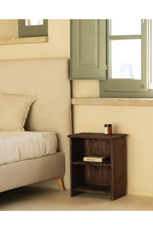 Wooden Open Compartment Nightstand | Decowood Ion | Oroa.com