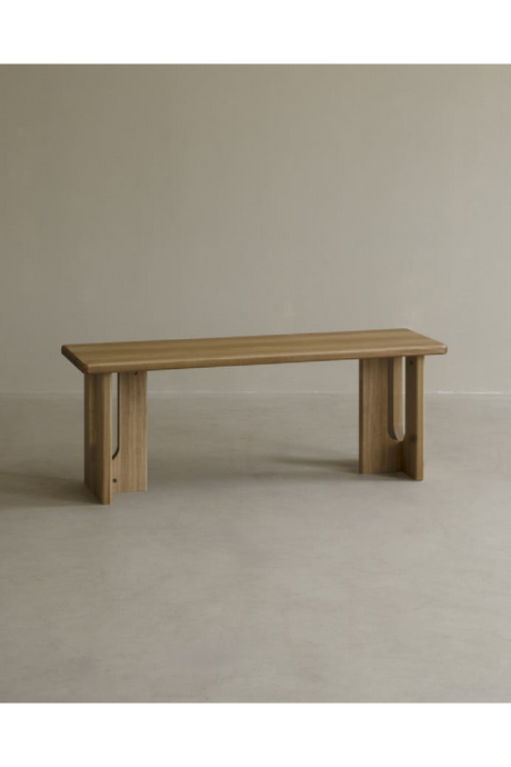Varnished Poplar Wood Bench | Decowood Lua | Oroa.com