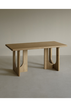 Varnished Poplar Wood Dining Table | Decowood Lua | Oroa.com