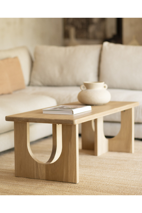 Varnished Poplar Wood Coffee Table | Decowood Lua | Oroa.com