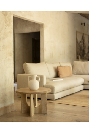 Round Microcement Coffee Table | Decowood Lua | Oroa.com