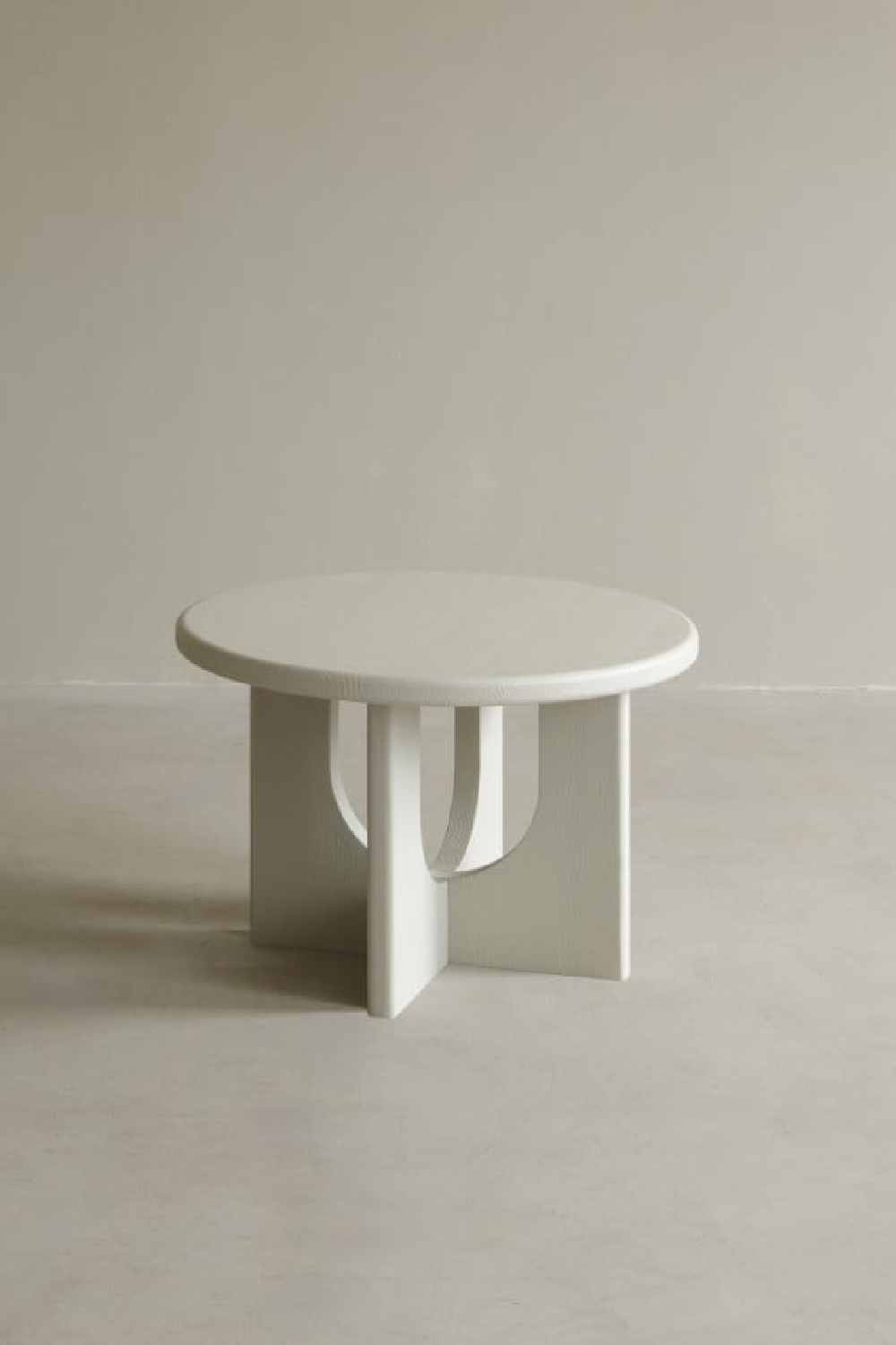 Round Microcement Coffee Table | Decowood Lua | Oroa.com