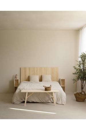 Pine Wood Grooved Headboard | Decowood Marta | Oroa.com