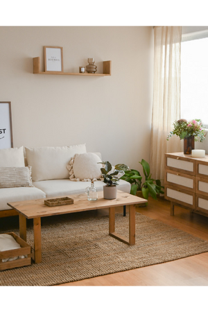 Solid Pine Coffee Table | Decowood Bielsa | Oroa.com