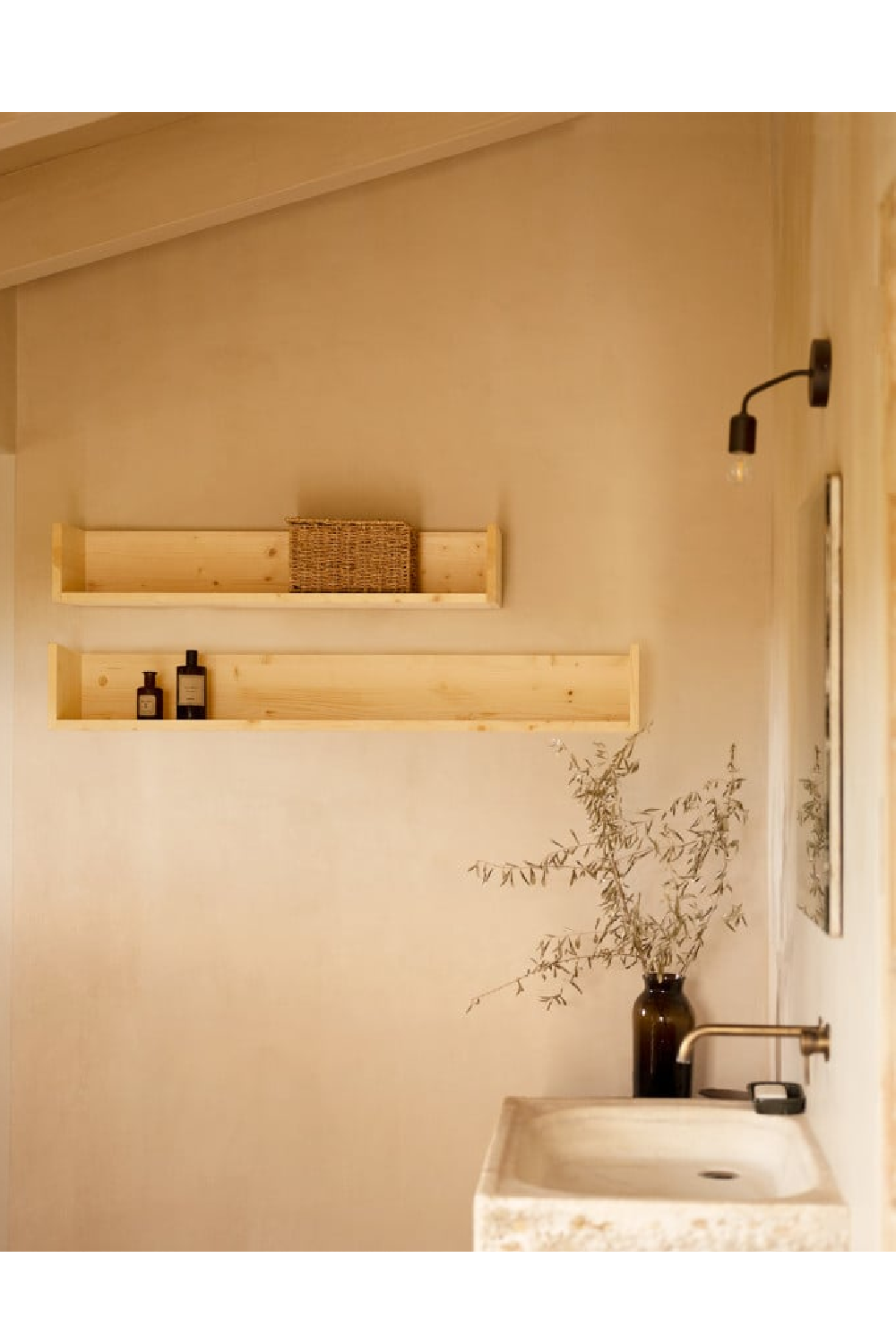 Solid Wood Wall Shelf | Decowood Ona | Oroa.com