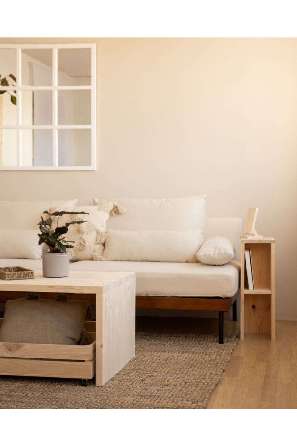 Fir Wood Bedside Table | Decowood Lina | Oroa.com