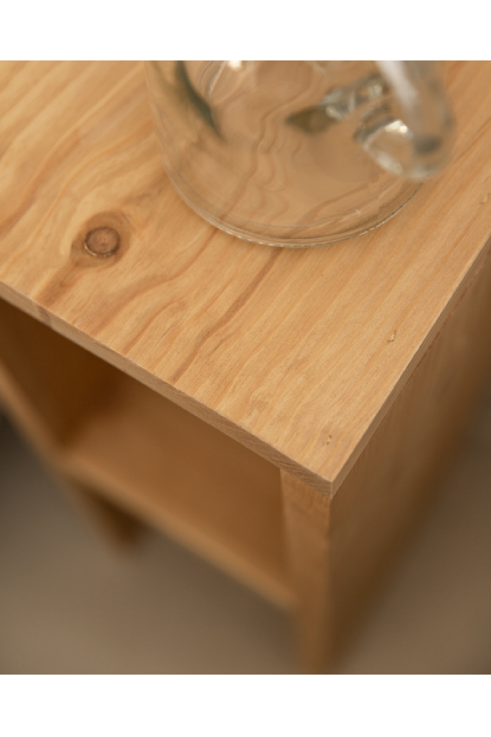 Fir Wood Bedside Table Set (2) | Decowood Lina | Oroa.com