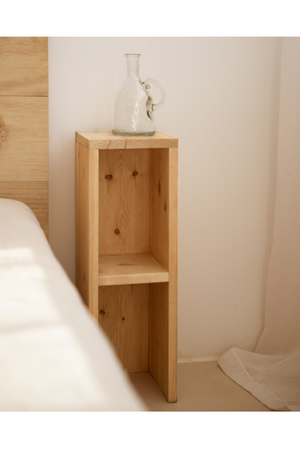 Fir Wood Bedside Table Set (2) | Decowood Lina | Oroa.com