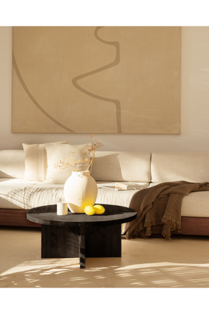 Crossed Base Wooden Coffee Tables (2) | Decowood Tokyo | Oroa.com