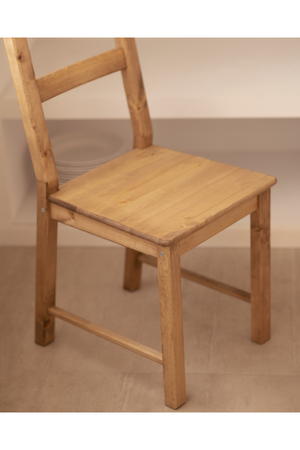 Pine Wood Dining Chair Set (6) | Decowood Lucia | Oroa.com