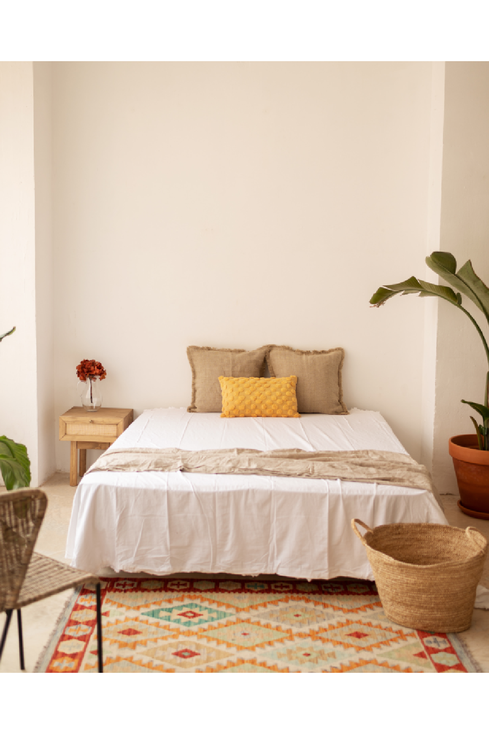 Rattan Drawer Bedside Table Set (2) | Decowood Frida | Oroa.com