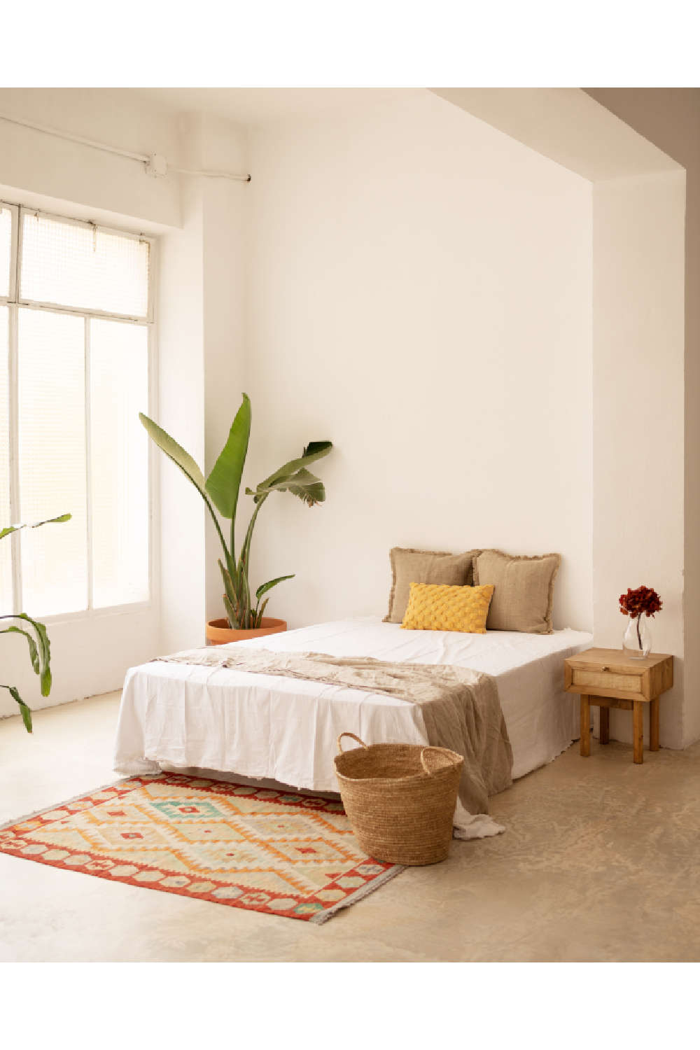 Rattan Drawer Bedside Table Set (2) | Decowood Frida | Oroa.com