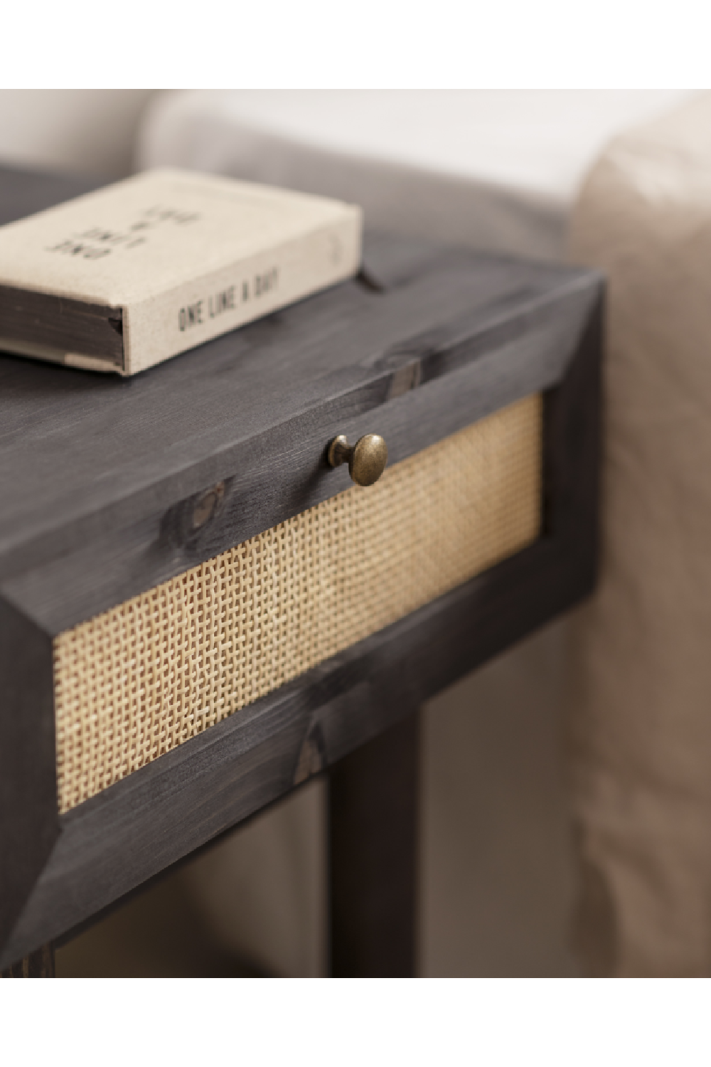 Rattan Drawer Bedside Table Set (2) | Decowood Frida | Oroa.com