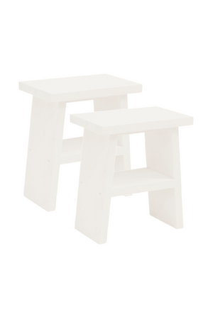 A-Shaped Wooden Side Tables (2) | Decowood Frida | Oroa.com