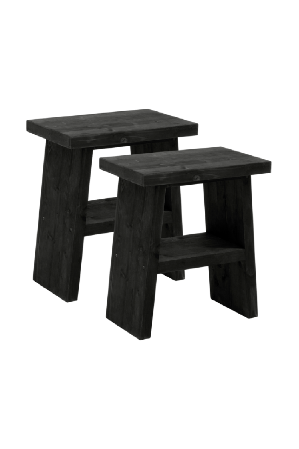 A-Shaped Wooden Side Tables (2) | Decowood Frida | Oroa.com