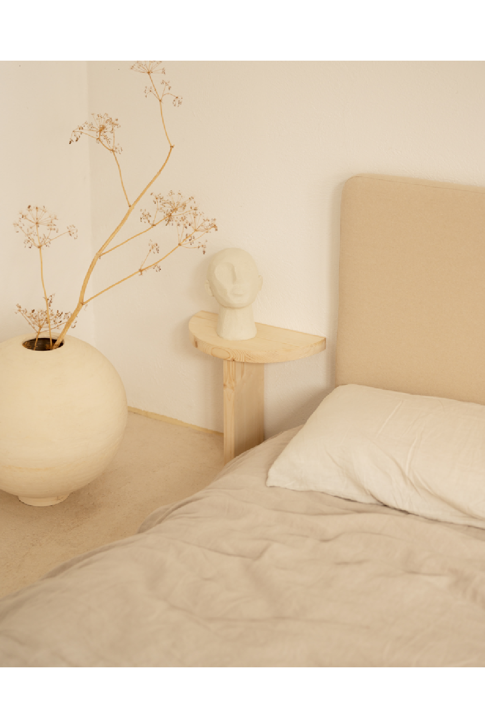 Semi-Circle Wooden Side Tables (2) | Decowood Tokyo | Oroa.com