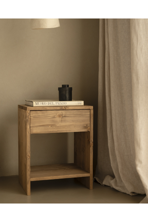 1-Drawer Wooden Bedside Tables (2) | Decowood Martina | Oroa.com