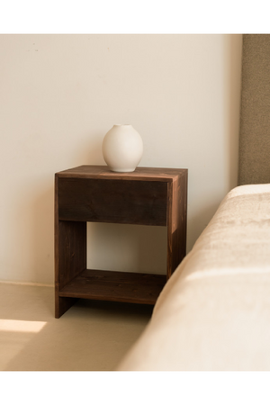 1-Drawer Wooden Bedside Tables (2) | Decowood Martina | Oroa.com