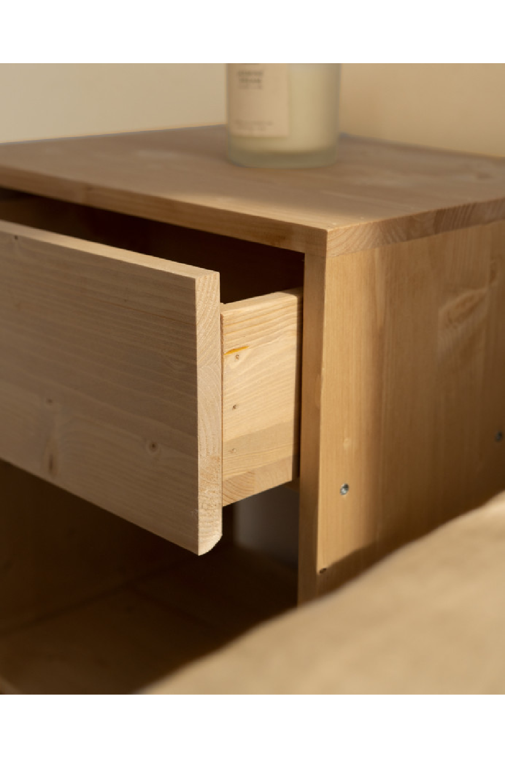 1-Drawer Wooden Bedside Tables (2) | Decowood Martina | Oroa.com