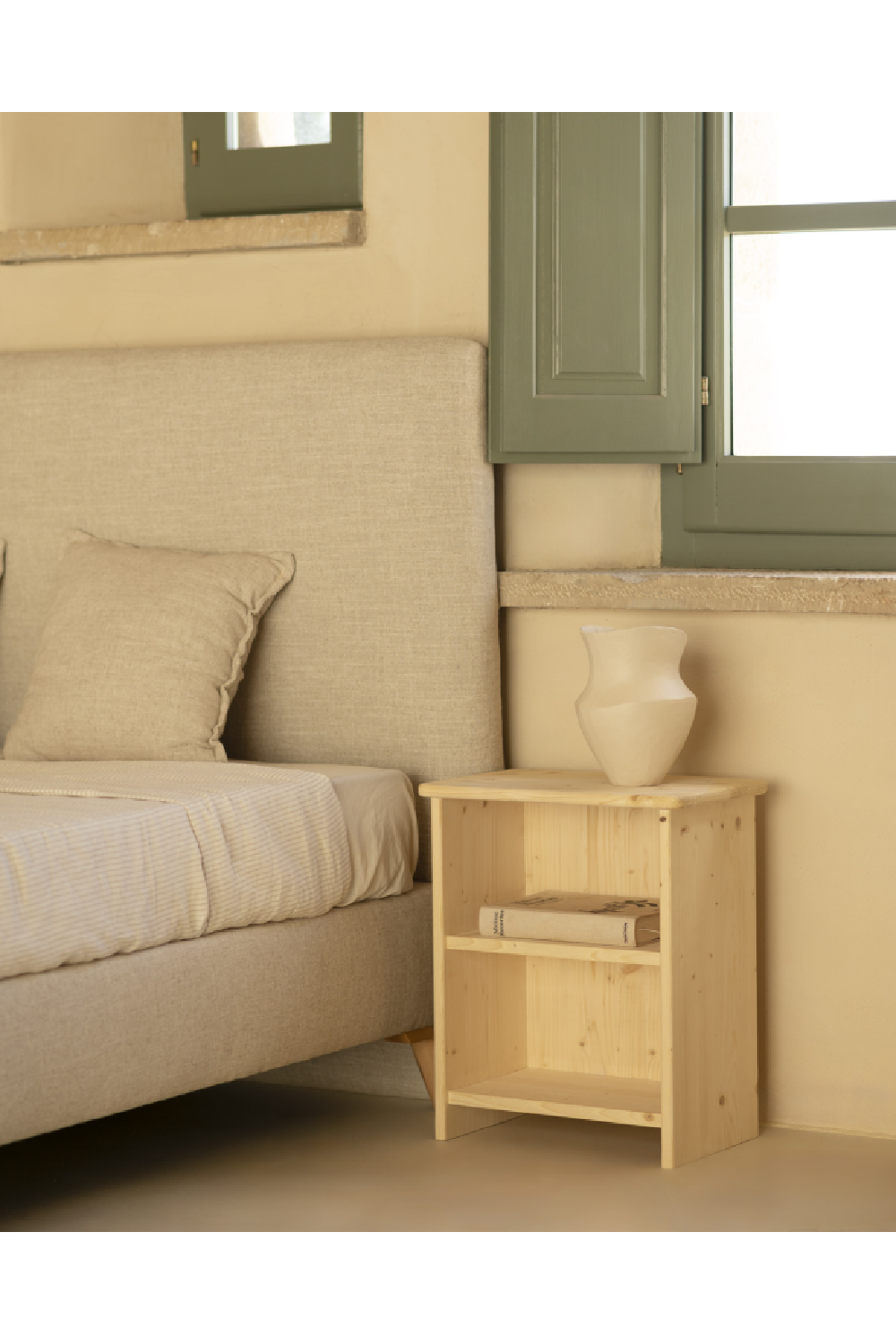 Wooden Open Compartment Nightstands (2) | Decowood Ion | Oroa.com