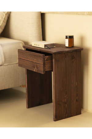 Minimalist 1-Drawer Nightstand Set (2) | Decowood Sigrid | Oroa.com