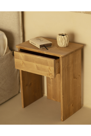 Minimalist 1-Drawer Nightstand Set (2) | Decowood Sigrid | Oroa.com