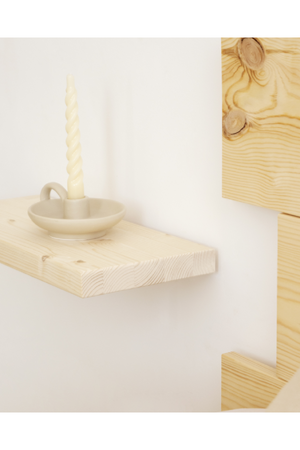 Solid Pine Floating Shelf Nightstands (2) | Decowood Hak | Oroa.com