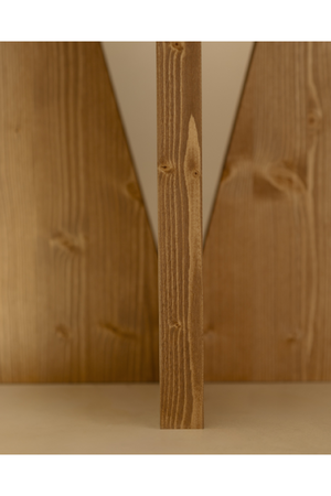 Geometric Base Wooden Side Tables (2) | Decowood Vega | Oroa.com