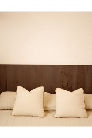 Wooden Headboard and Nordic Bedside Table | Decowood Flandes + Stoke | Oroa.com