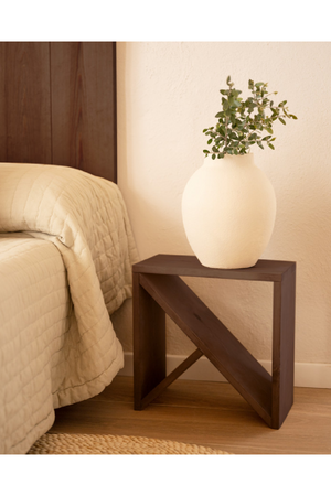 Wooden Headboard and Nordic Bedside Table | Decowood Flandes + Stoke | Oroa.com