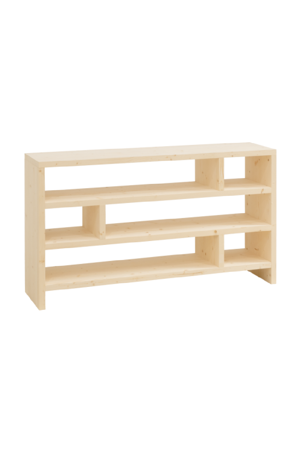 Solid Wood Low Bookshelf | Decowood Rose  | OROA.com